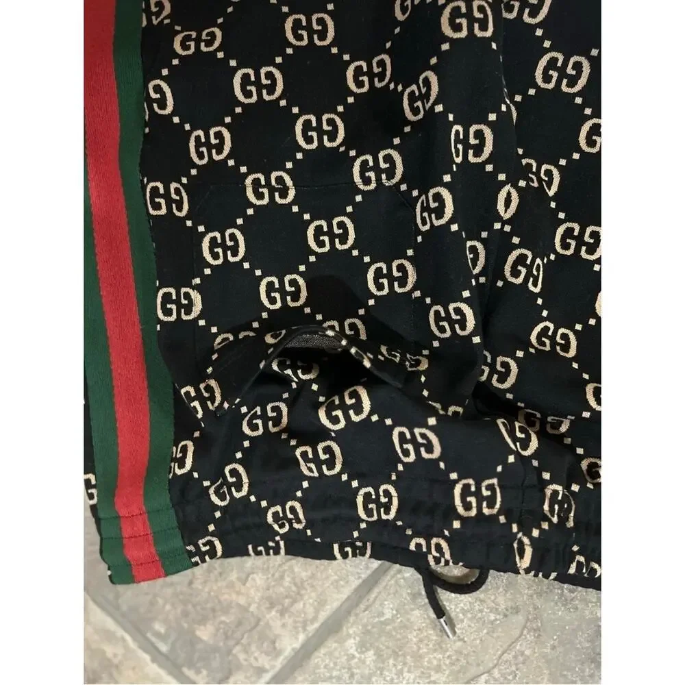 Men's Gucci GG jersey cotton jog pants, size XXL made in Italy